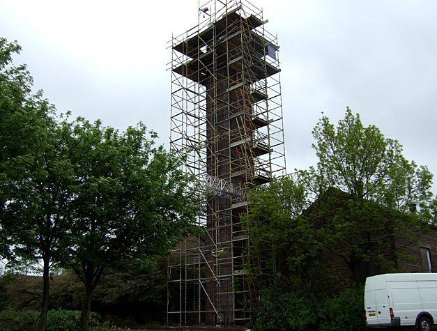Chimney stack scaffolds