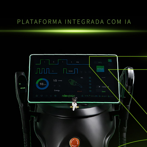 Tecnologia de depilação a laser e rejuvenescimento TH3ROS com IA integrada