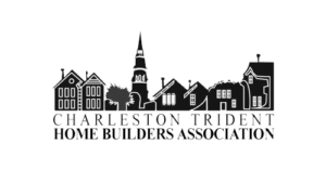 Charleston Trident Home Builders Association logo: stylized cityscape silhouette. Black and white.