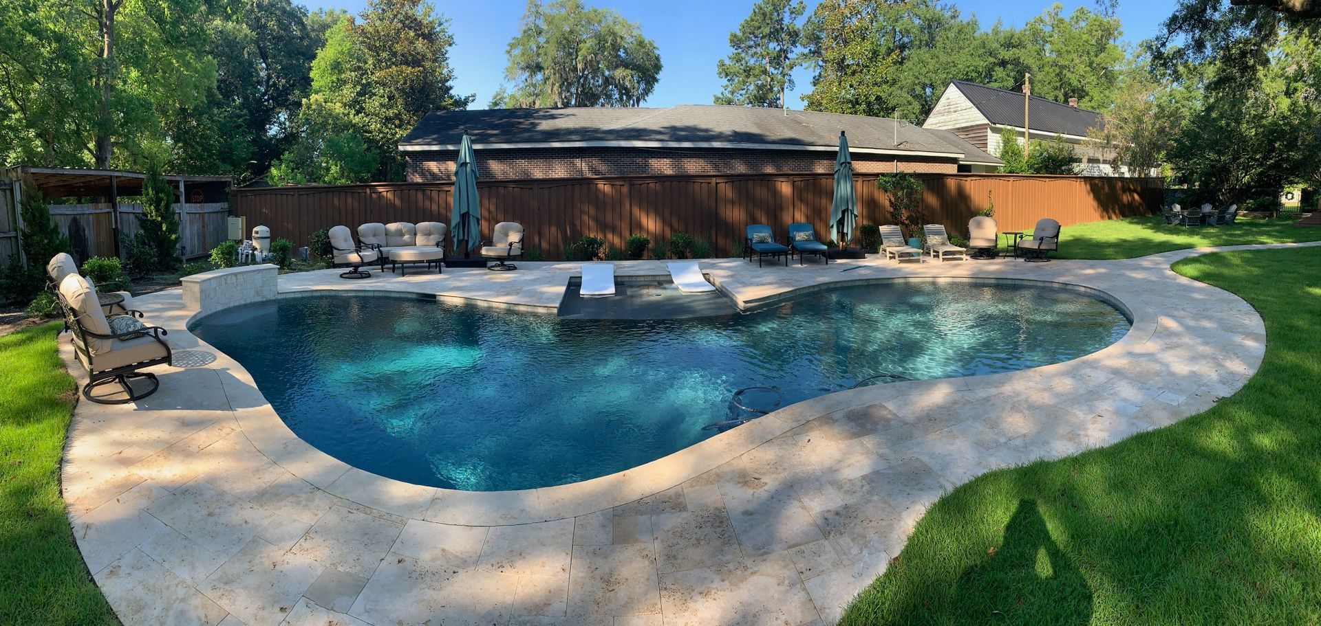 clear blue pools in ground pool