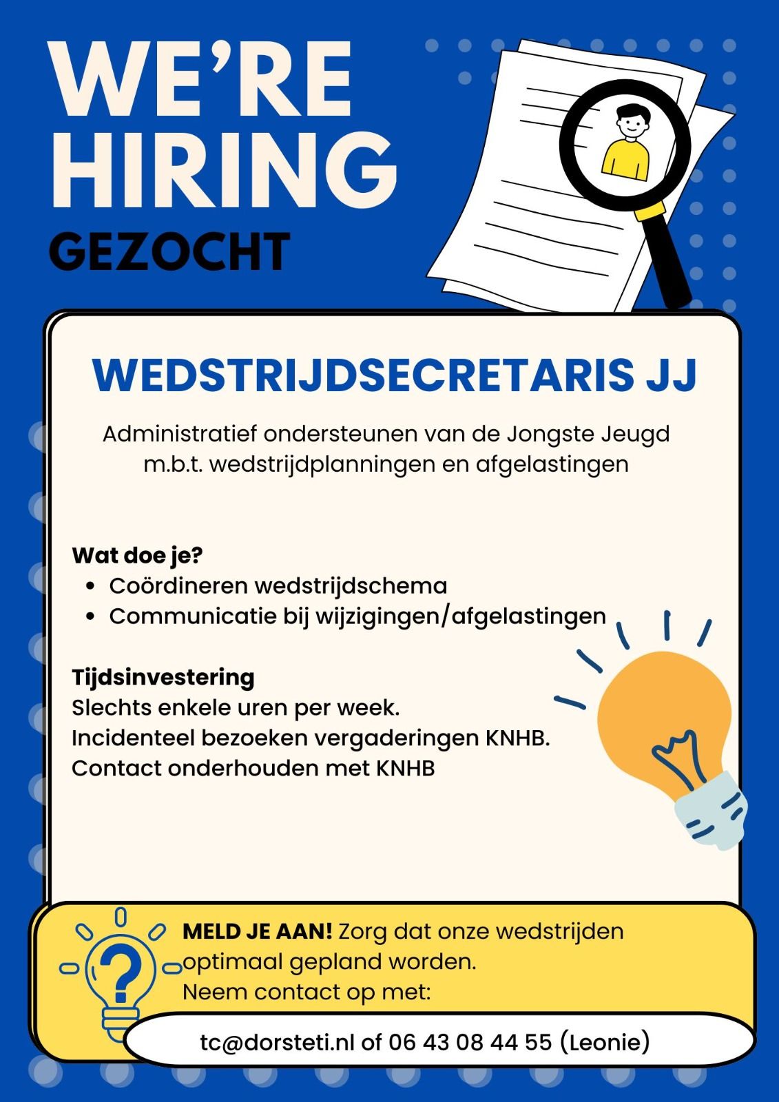Vrijwilliger Inkoop Dorsteti gezocht