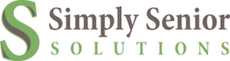 Logo for "Simply Senior Solutions." A green "S" and grey text on white background.