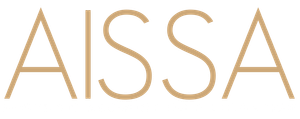 The word aissa is written in gold letters on a white background.