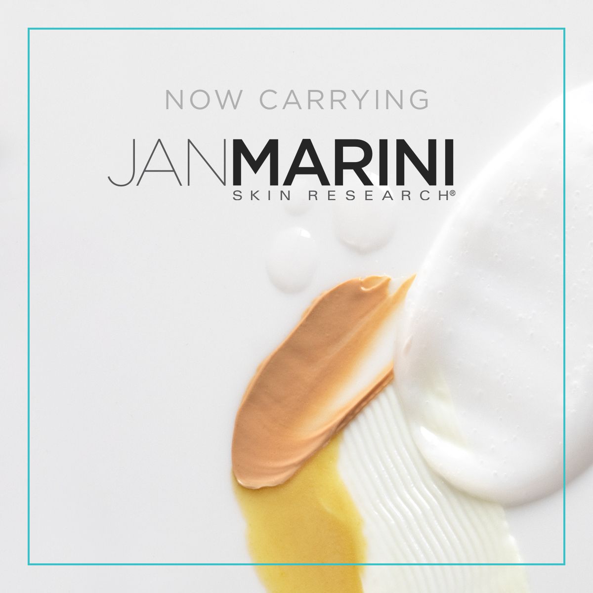 An advertisement for janmarini skin research shows different shades of cream