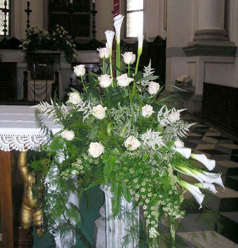 allestimento floreale chiesa