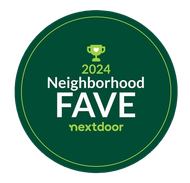 A dark green circular badge with a trophy icon, reading 