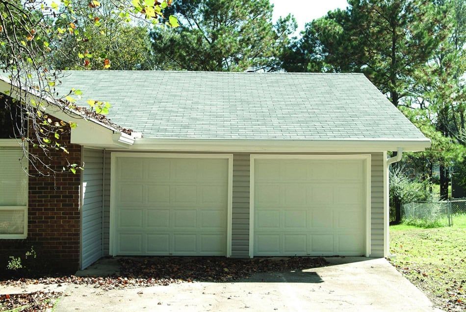 garage with new roof