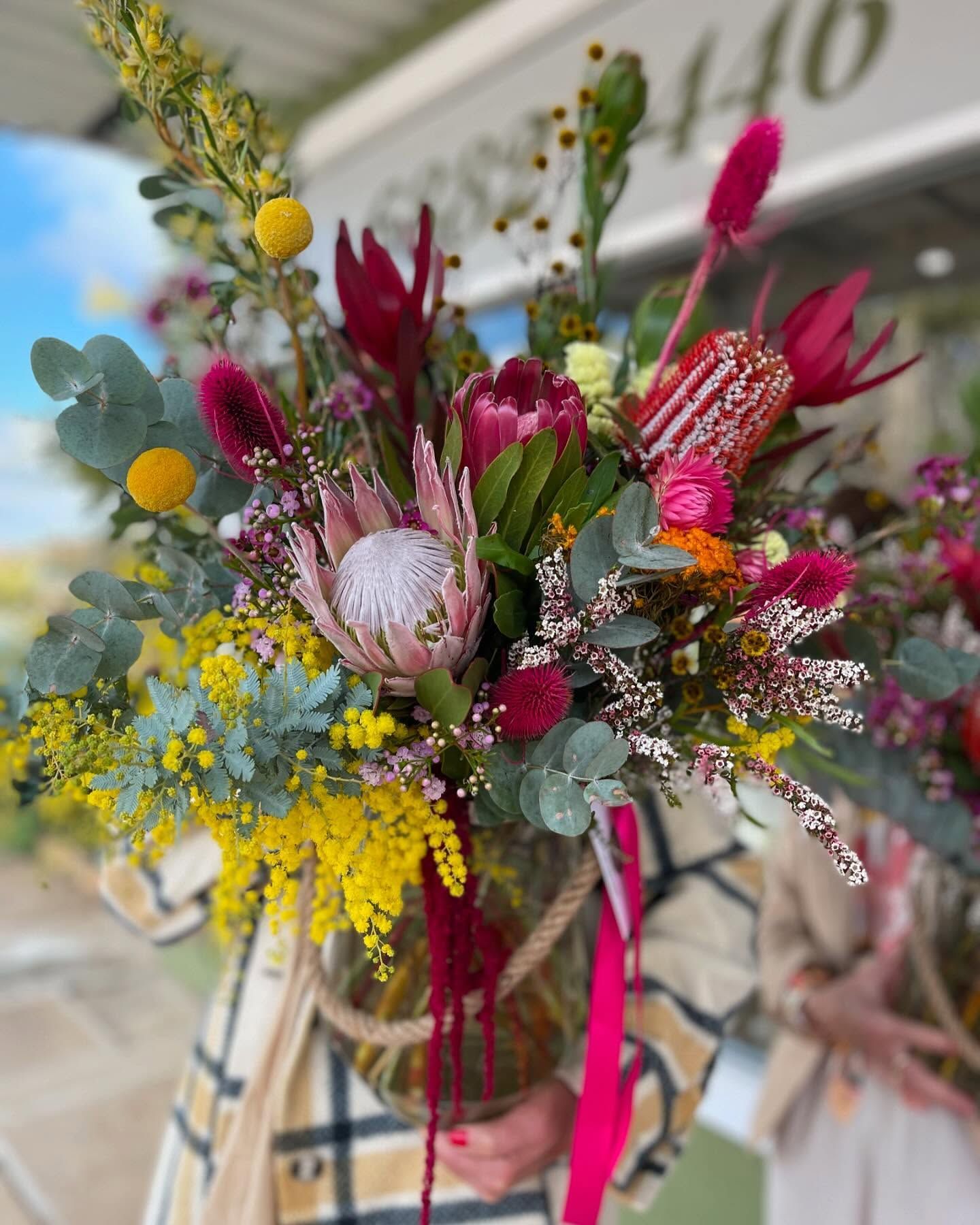 Bouquet of Pink and Yellow Flower — Denise's Flower Studio In Coonamble, NSW