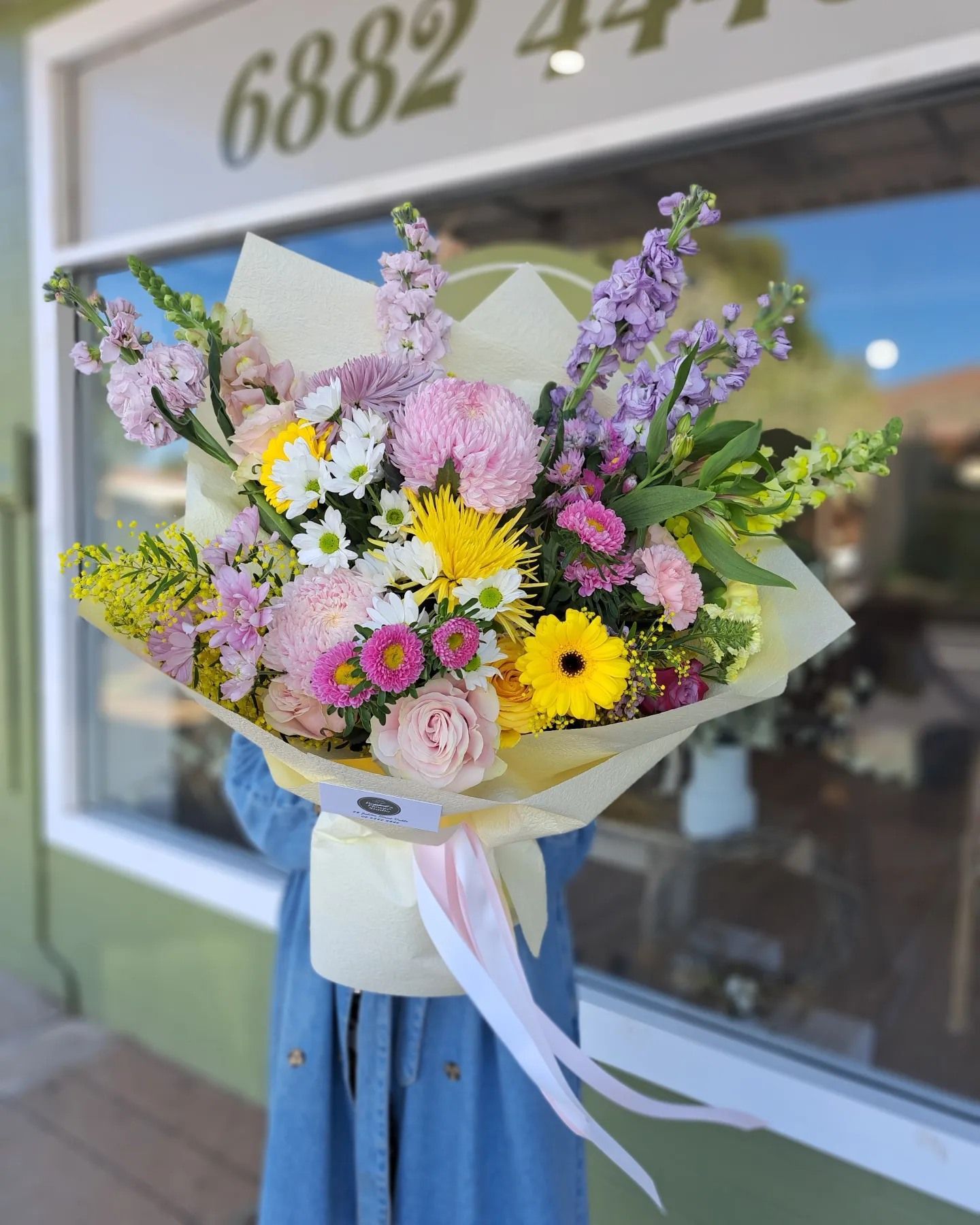 Person Holding a Colorful Bouquet of Flowers  — Denise's Flower Studio In Dubbo, NSW
