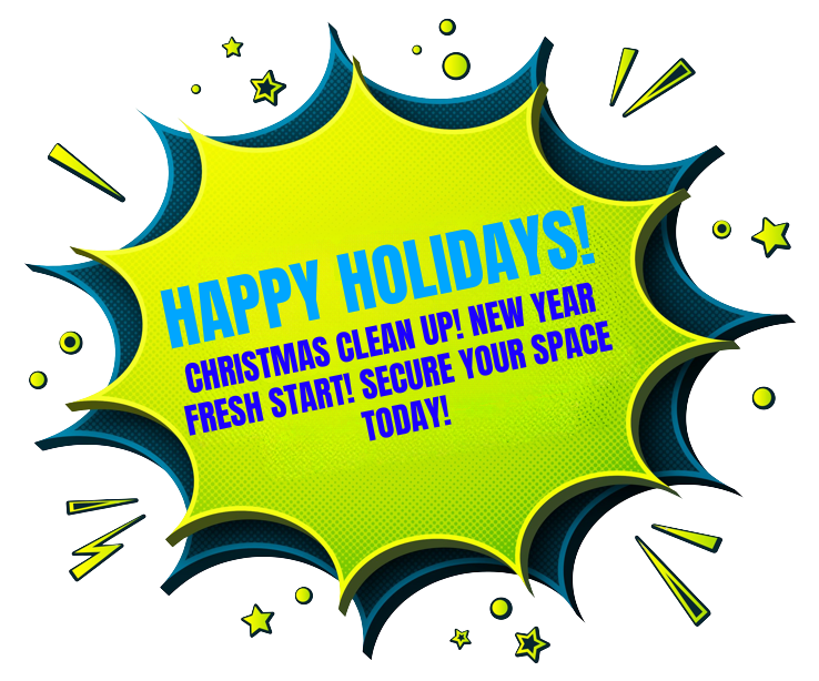 Summer sale graphic in a comic-book style burst: yellow and teal. Text reads,