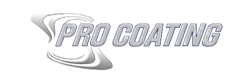 A logo for pro coating is shown on a white background.