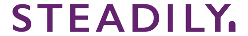 Purple text that reads 