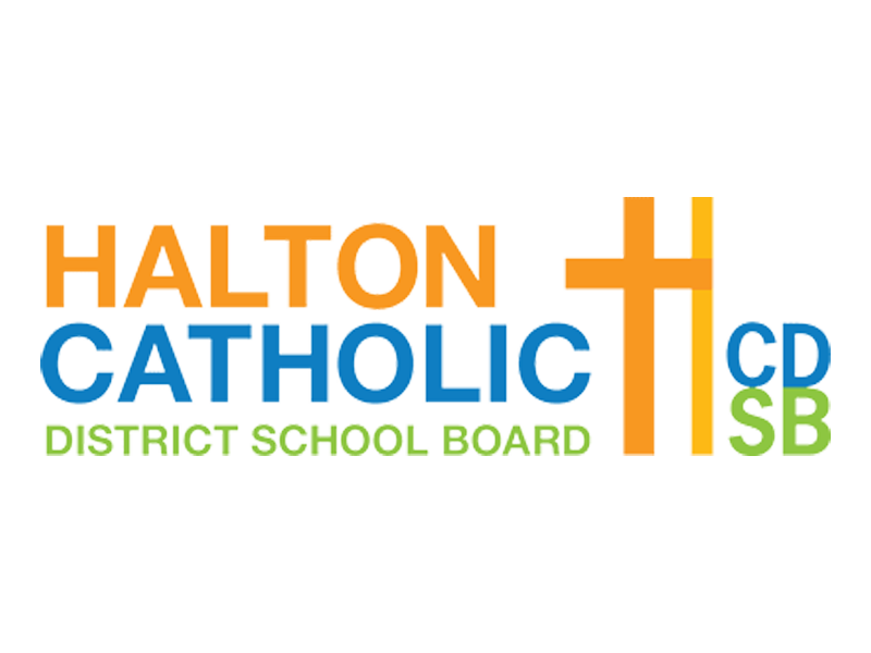 A logo for the halton catholic district school board