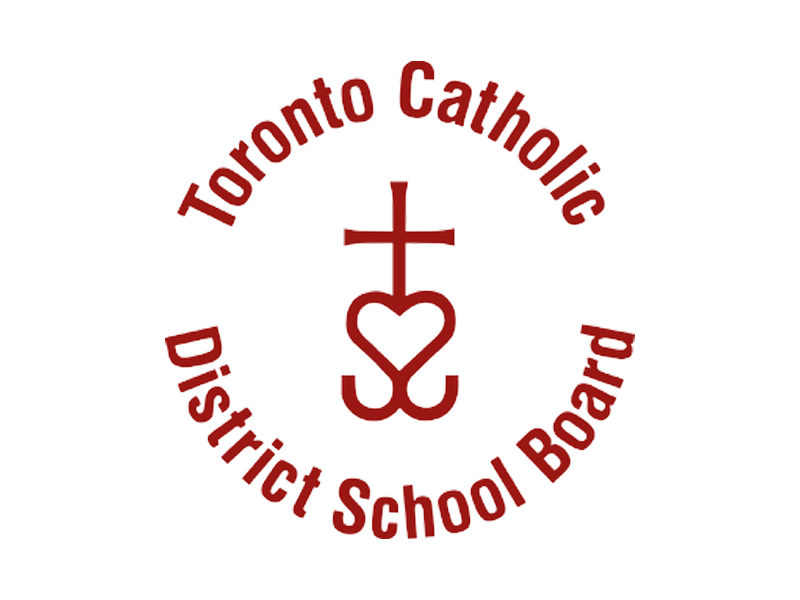 The logo for the toronto catholic district school board