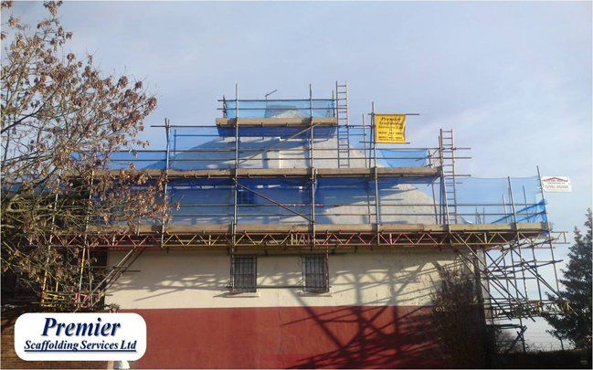 building renovation scaffolding