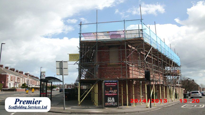 temporary scaffolding