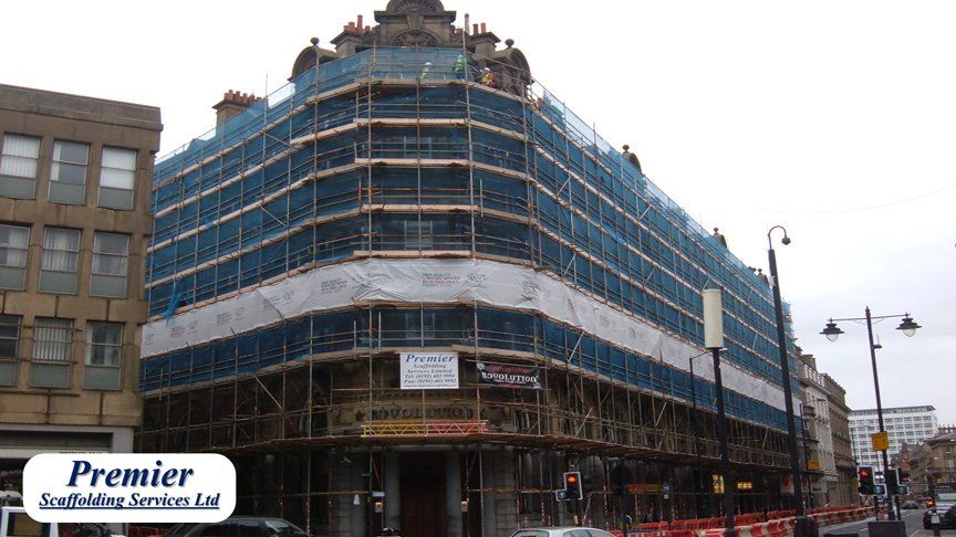 scaffolding with cover