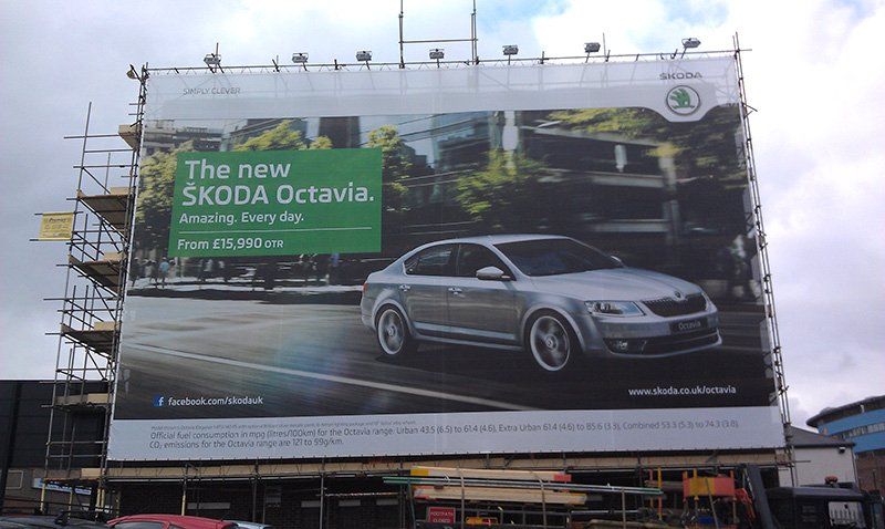 scaffolding advertisement