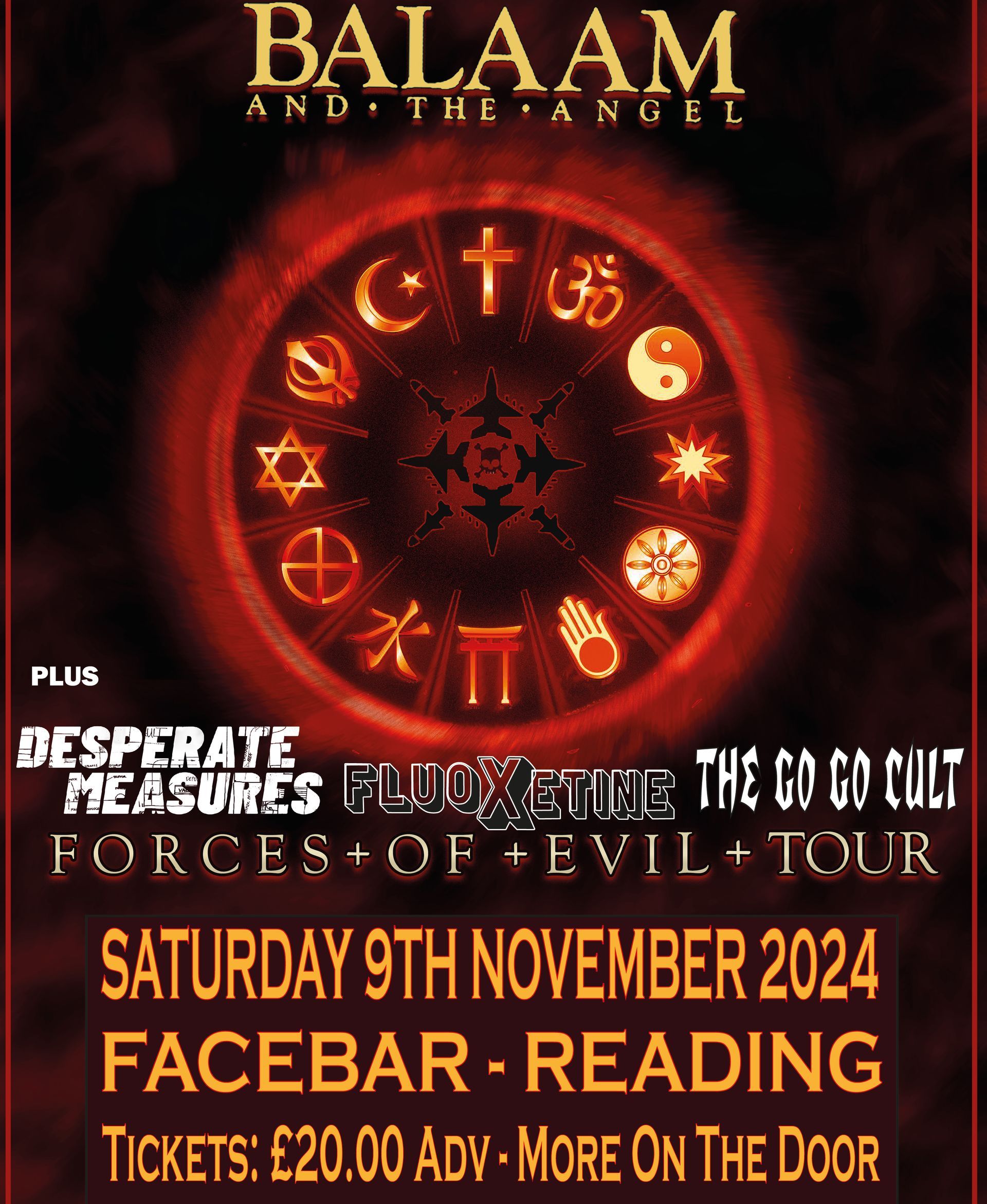 Balaam and the angel poster for saturday november 9th 2024