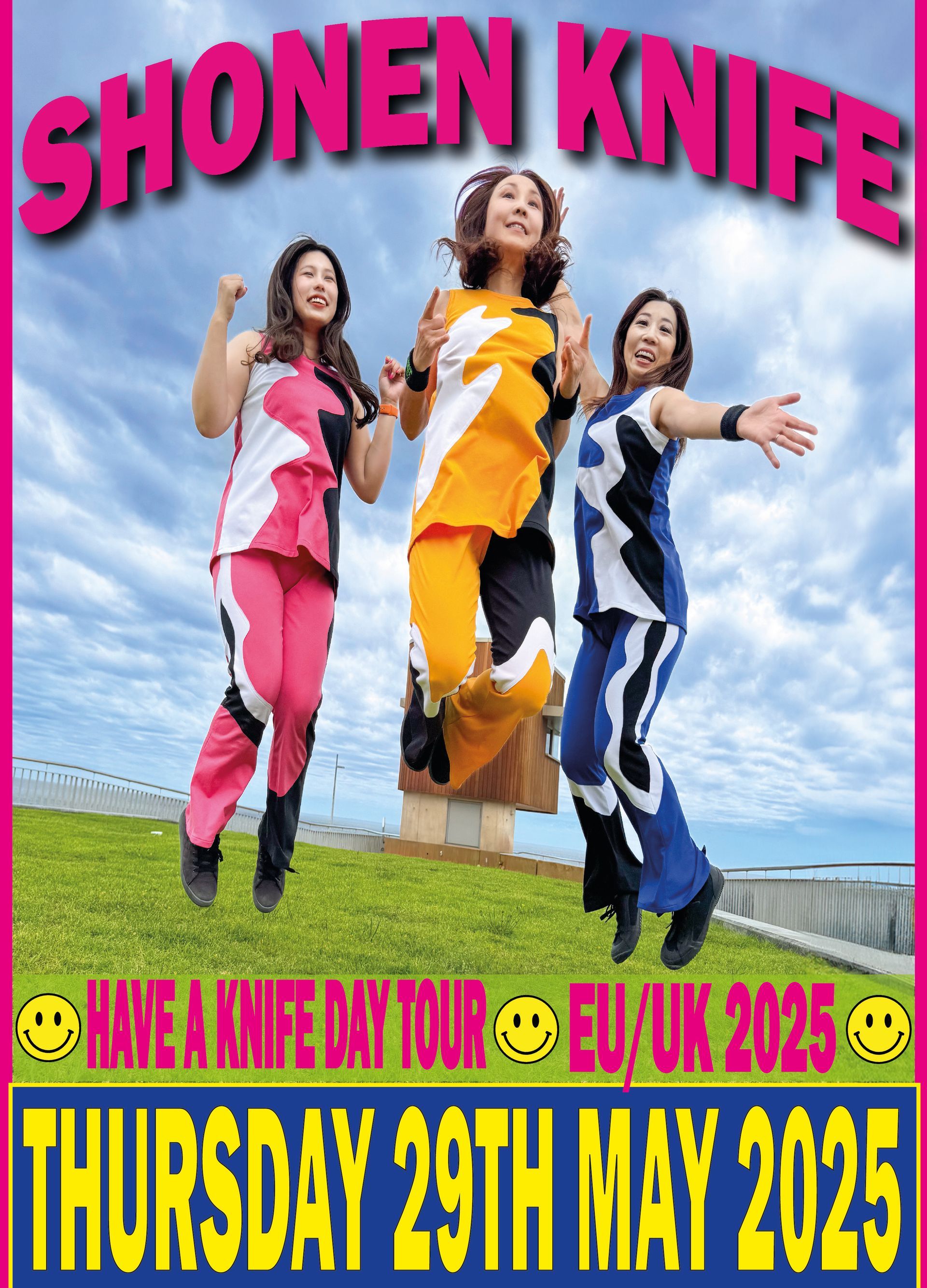 A poster for shonen knife live in Reading