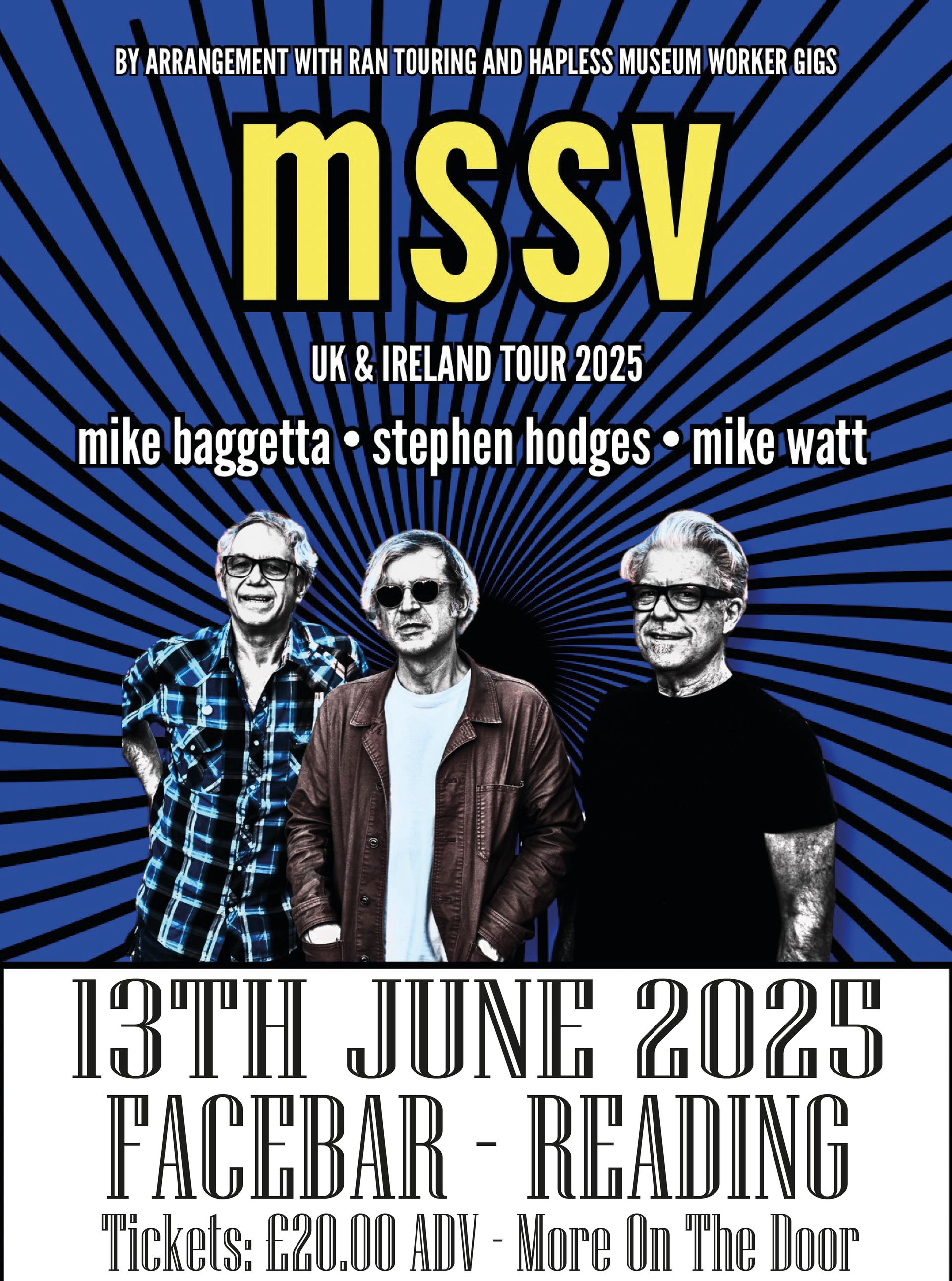 A poster for a concert called mssv uk & ireland tour 2025