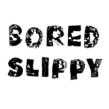 A picture of the Bored Slippy logo on a white background