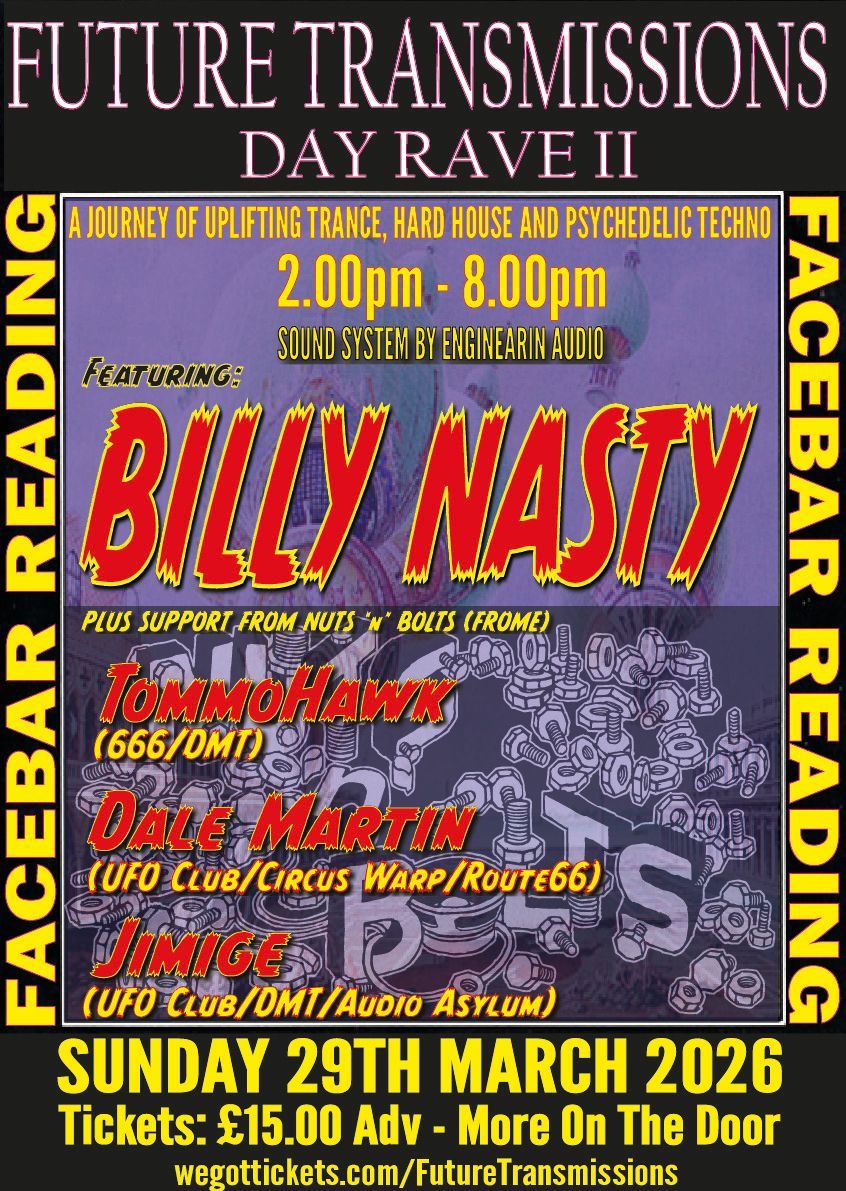 Poster For A Day Rave featuring Billy Nasty