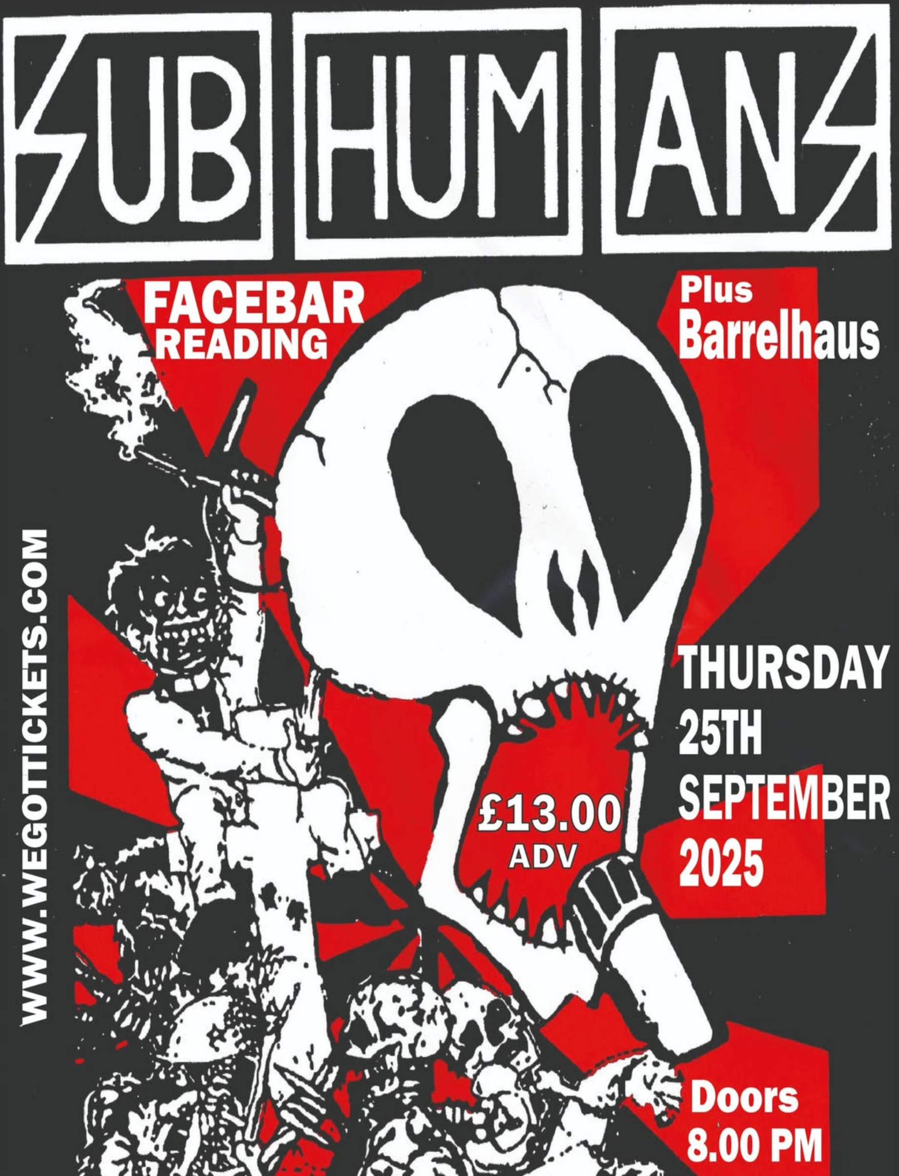 Sub Humanz Sept 25th Facebar Reading