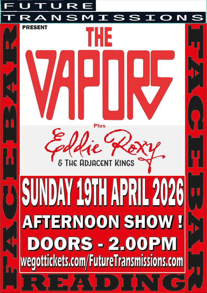 A Poster showing The Vapors Logo