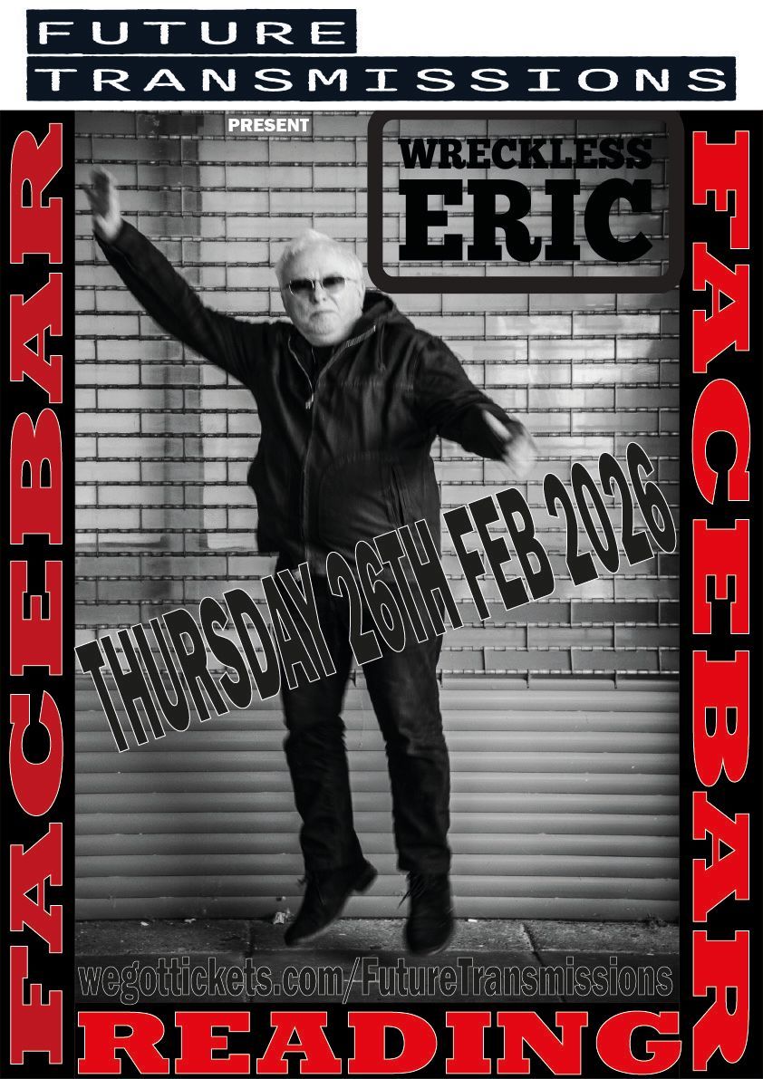 A picture of Wreckless Eric jumping