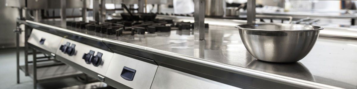 A Kitchen With Stainless Steel Appliances And A Bowl On The Counter — Dalrymple Sheet Metal In Townsville, QLD