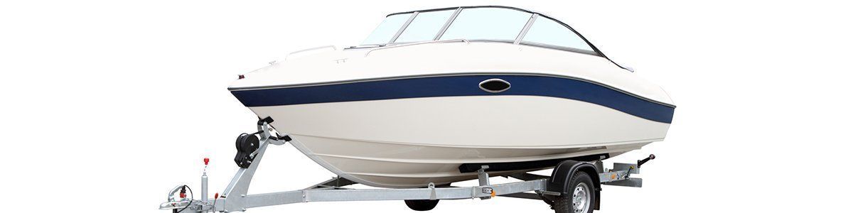 A Boat Is On A Trailer On A White Background — Dalrymple Sheet Metal In Mount Isa, QLD