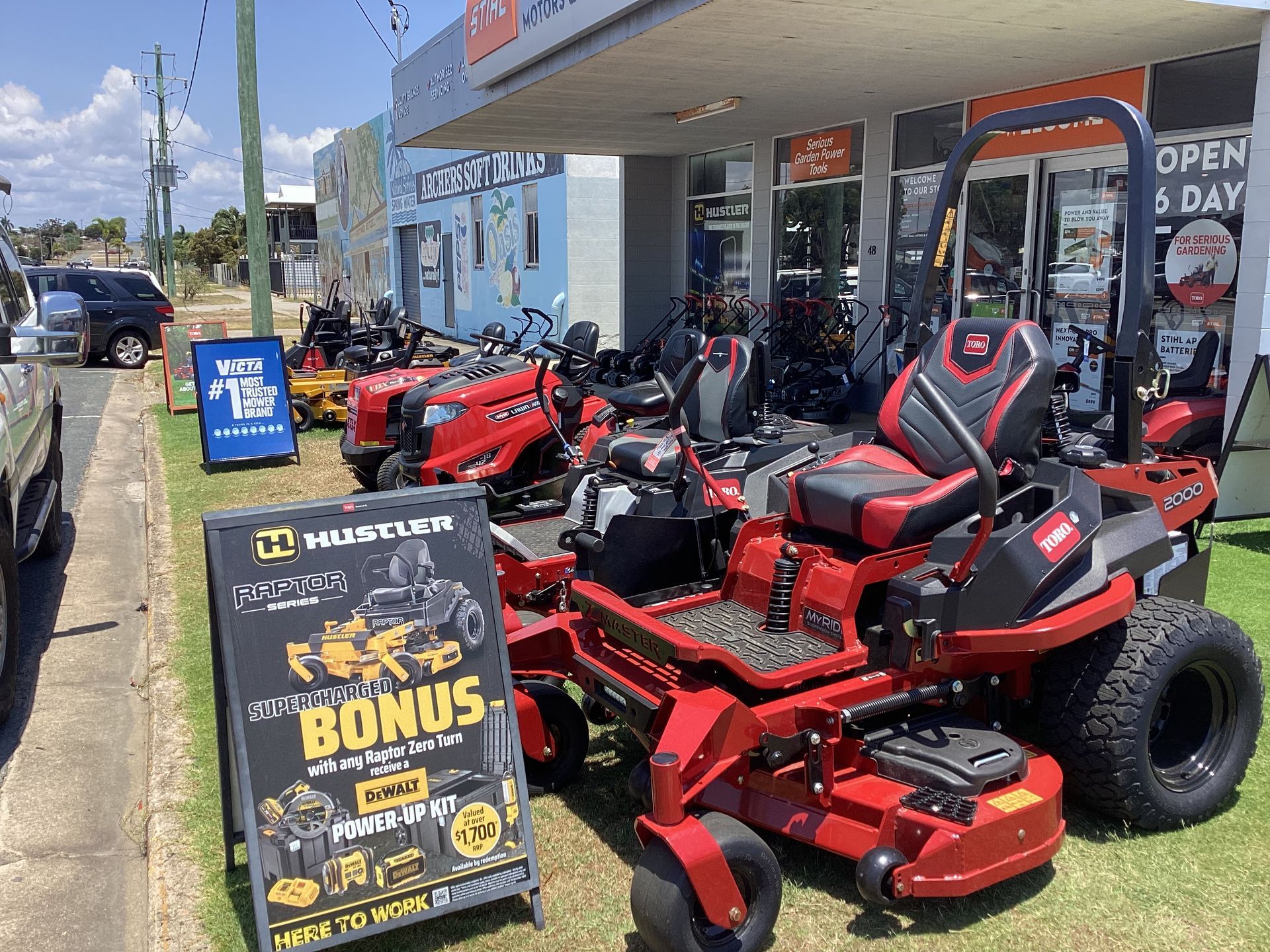 Orange & Black Zero-Turn Mower — Lawn Mowers In Bowen QLD