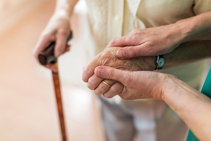 Elderly Patient By Holding Her Hands ─ Ocala, FL ─ William Gaya, MD PA