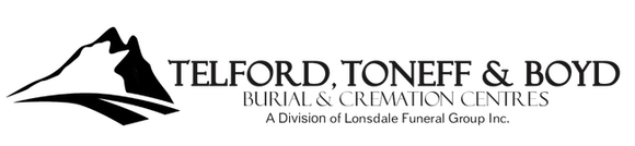 Telford Toner & Boyd Funeral & Cremation Centres logo with stylized bird and business name