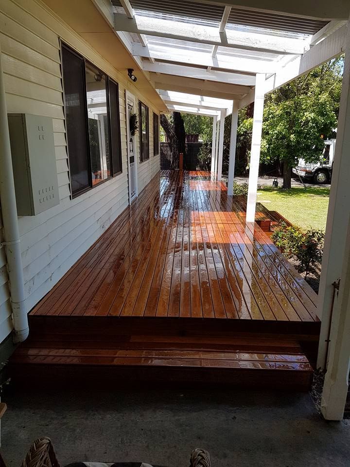 deck with roof
