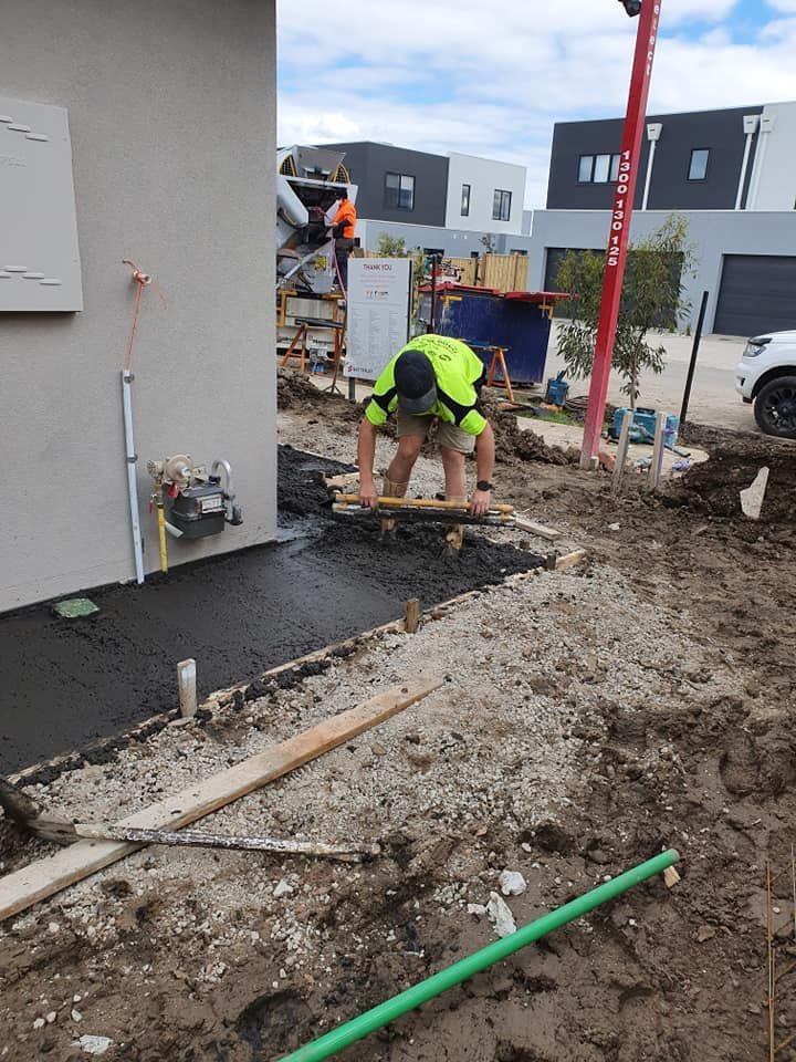 view of a garden during makeover