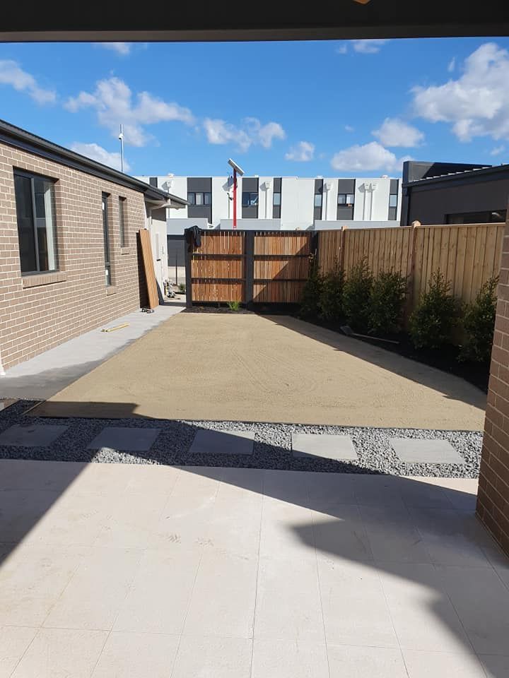 entry gate and fence