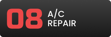 A black button that says 08 a / c repair | Driven Auto Care