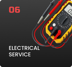 A picture of a multimeter with the words electrical service below it | Driven Auto Care