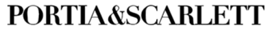 PORTIA & SCARLETT in a serif font.