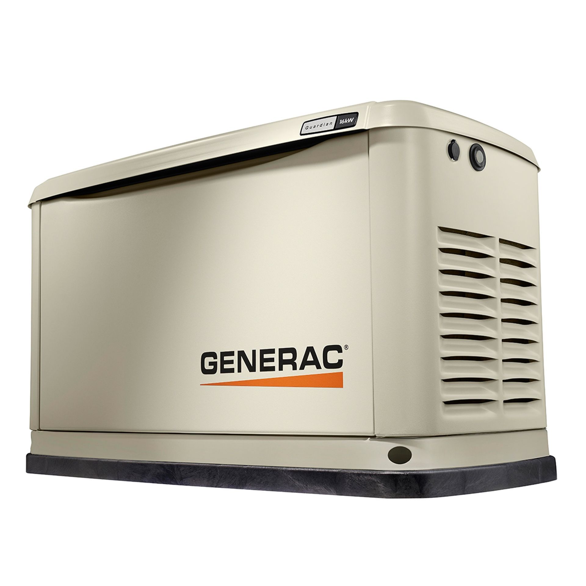 A generac generator is shown on a white background.