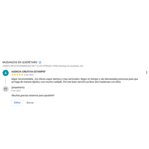 Servicio de fletes y mudanzas