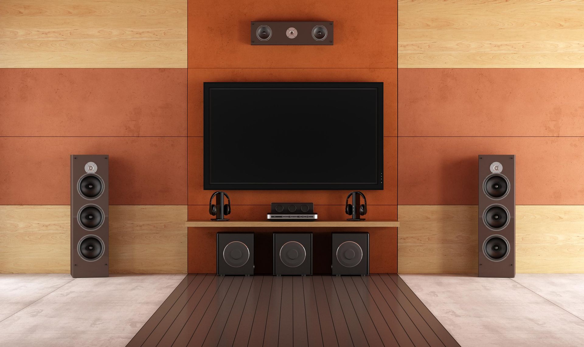 Home theater setup.