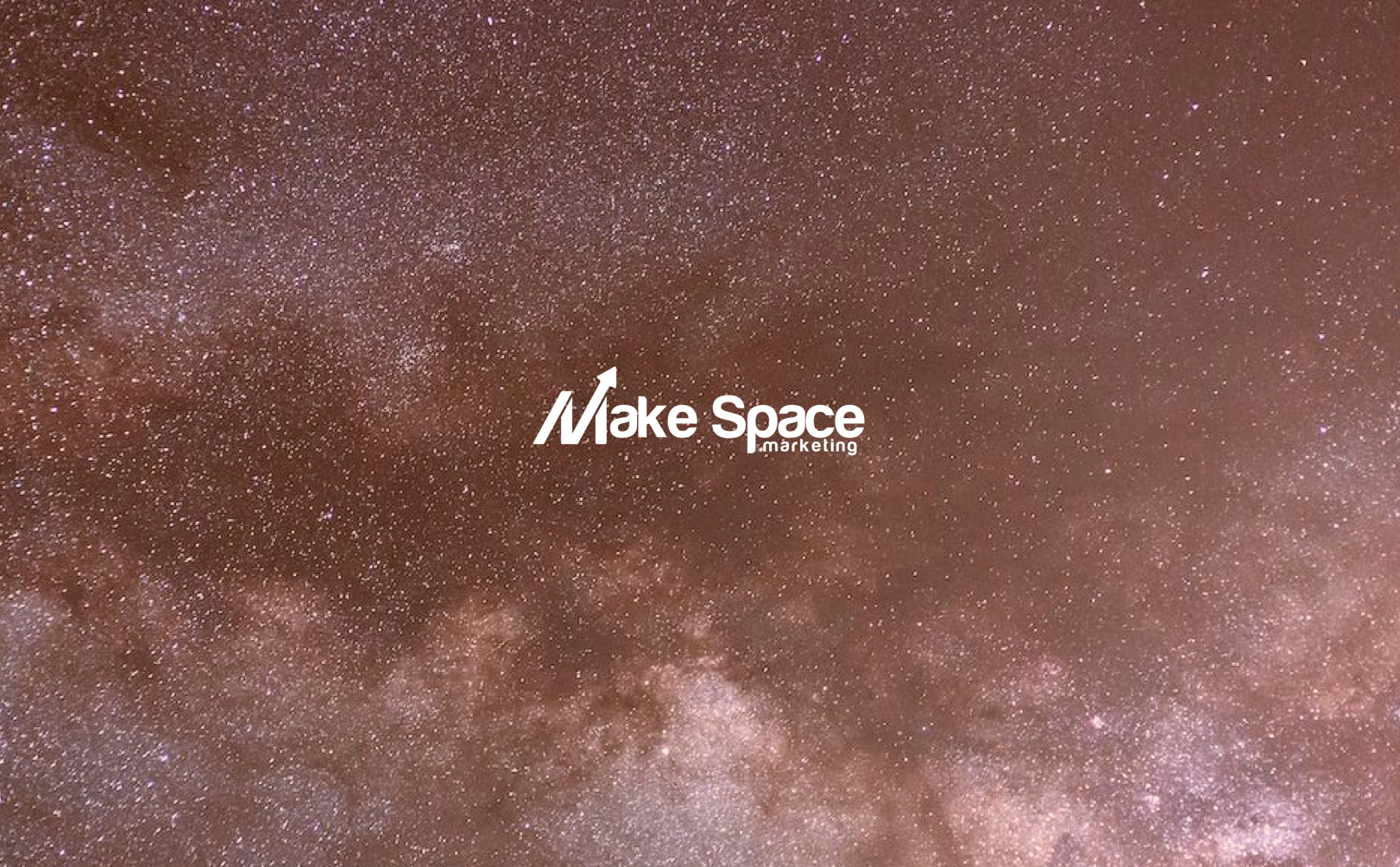 Make Space Marketing logo - visually appealing branding shown in space