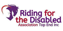 The logo for riding for the disabled association top end inc.