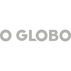Logotipo do jornal "O Globo" em texto cinza sobre fundo branco.