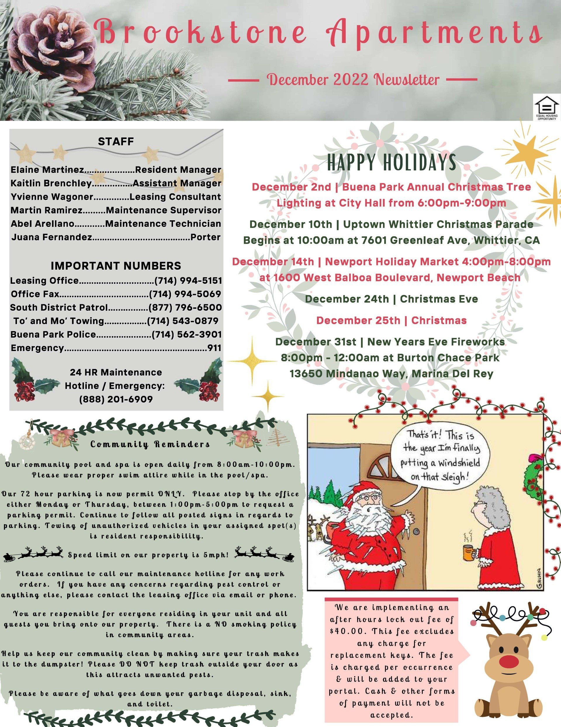 Resident Newsletter - December