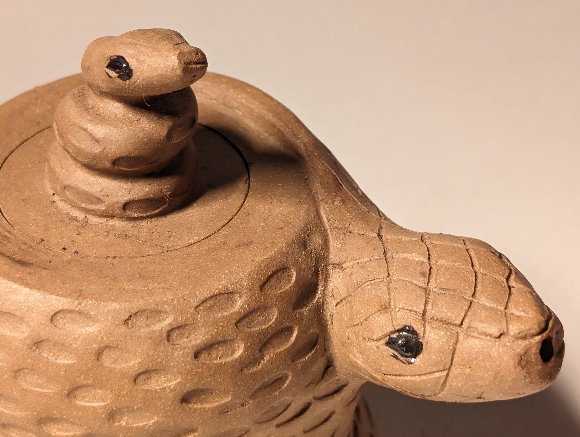 snake teapot lid and spout