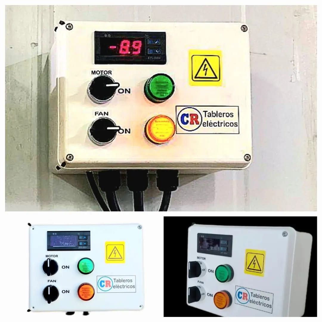 tableros de comando para heladeras comerciales y cámaras frigoríficas.